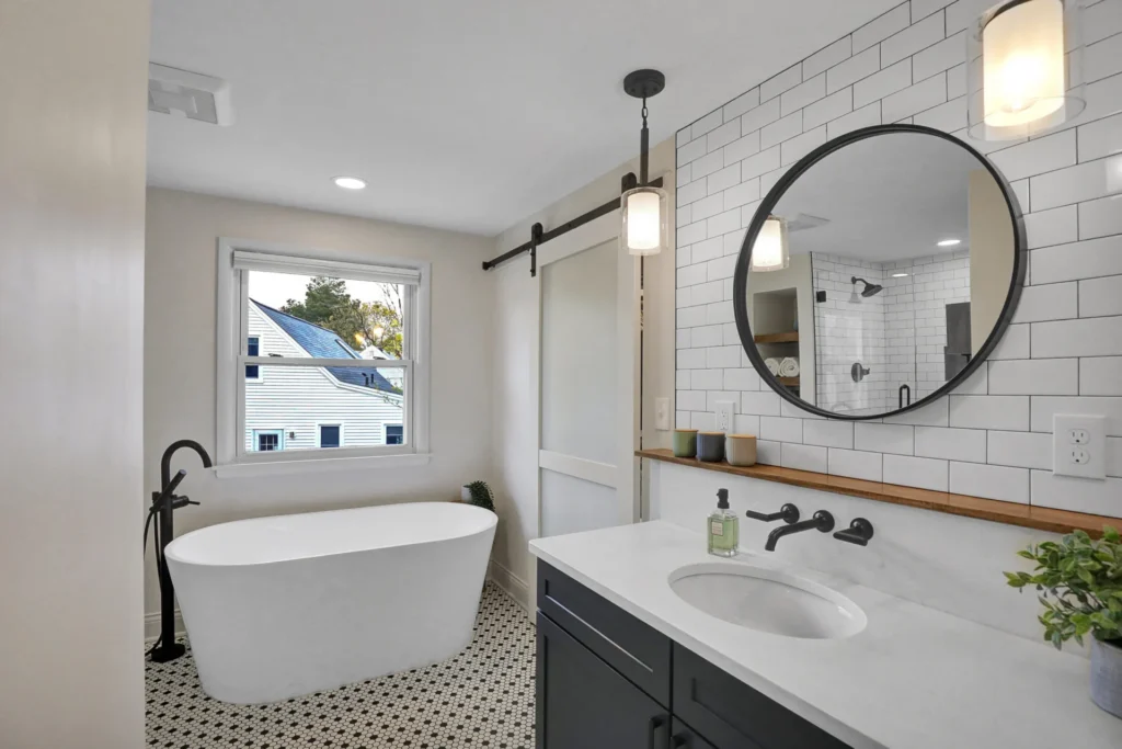 Bathroom 222 Expert bathroom remodeler working in Massillon, OH home renovation project