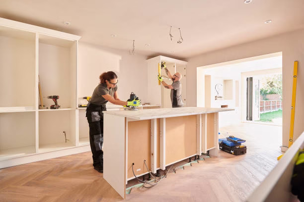 Custom kitchen cabinetry and countertop installation in Akron OH