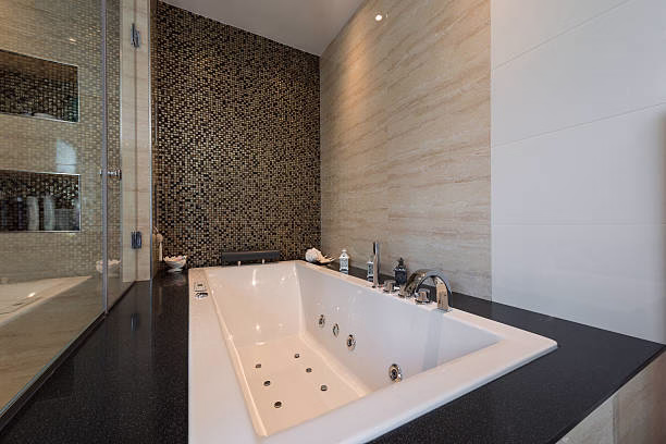 Professional installation of a Jacuzzi bath system