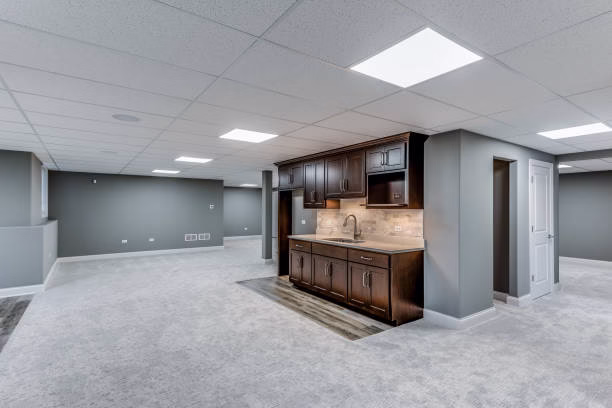 Modern basement renovation for Basement Remodeling in Bath, OH
